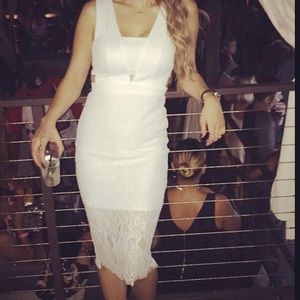 Chelsea and Violet cutout dress with lace

 #A